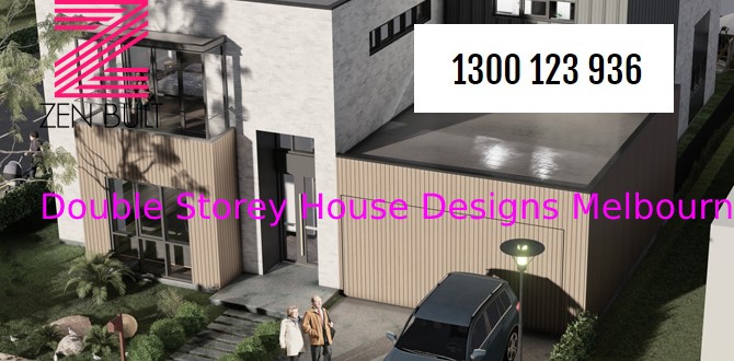 modern double storey house designs in Melbourne